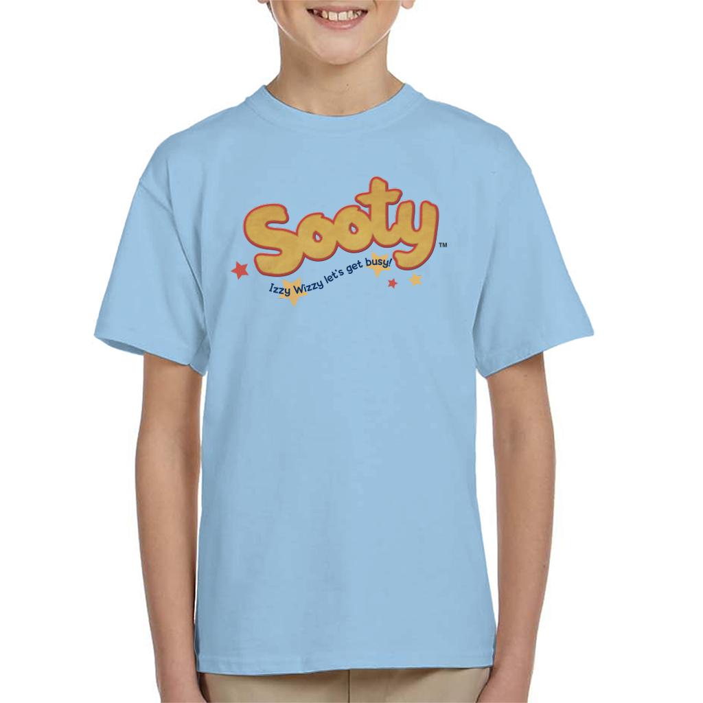 Sooty Text Logo Izzy Wizzy Kids T-Shirt-ALL + EVERY