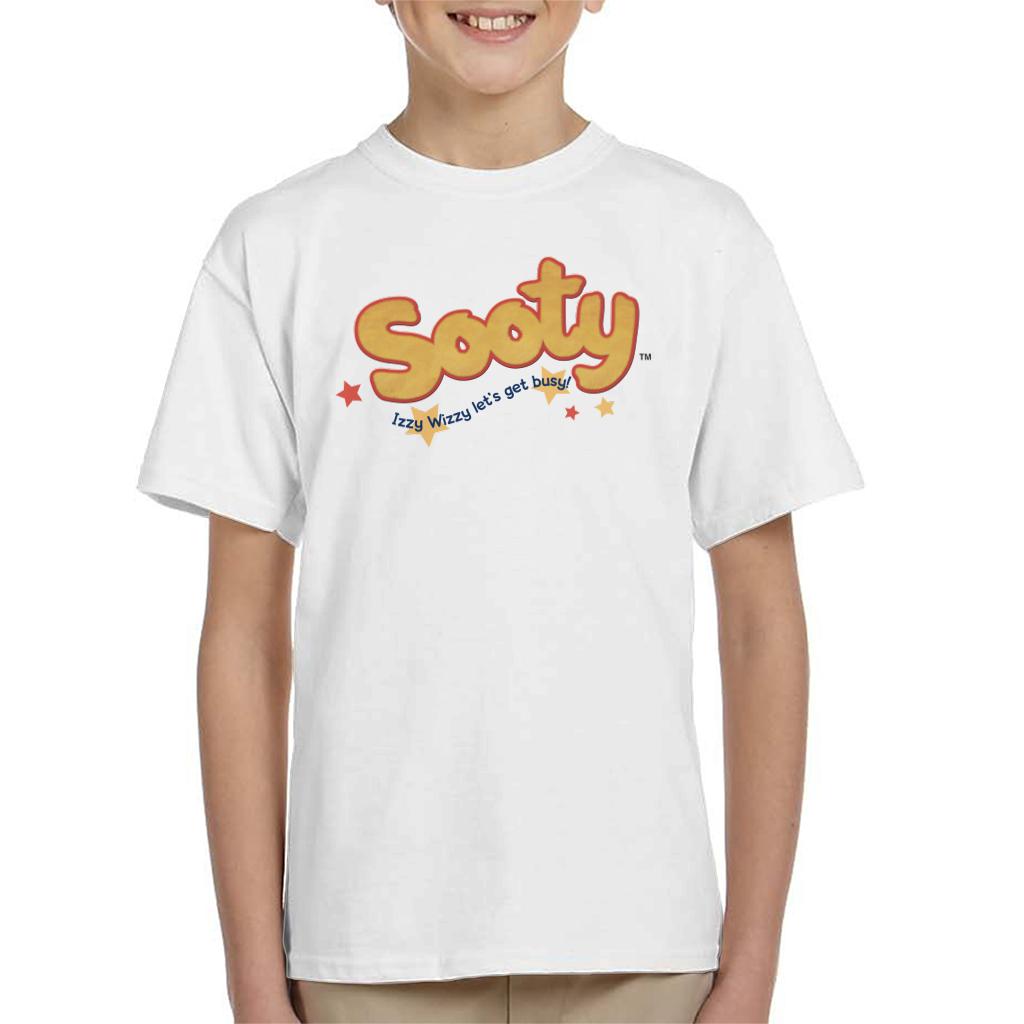 Sooty Text Logo Izzy Wizzy Kids T-Shirt-ALL + EVERY