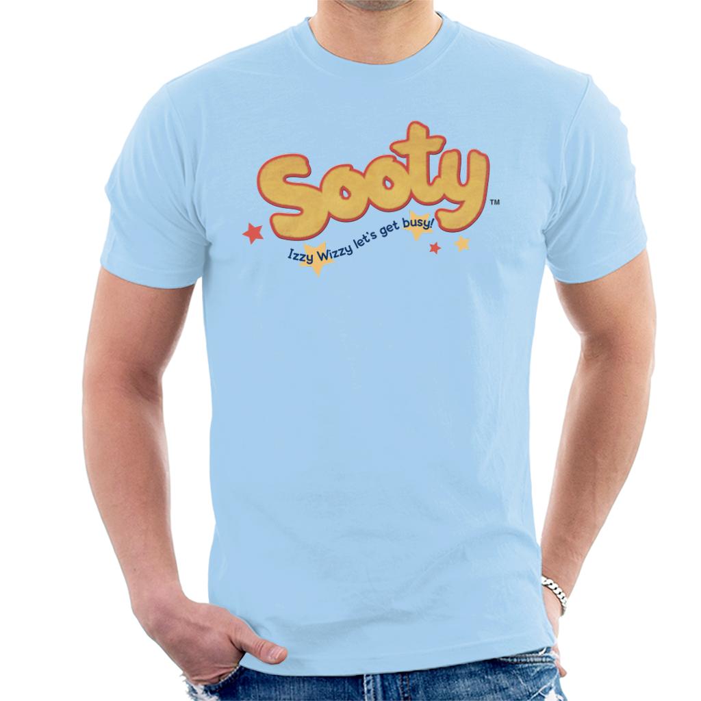 Sooty Text Logo Izzy Wizzy Men's T-Shirt-ALL + EVERY