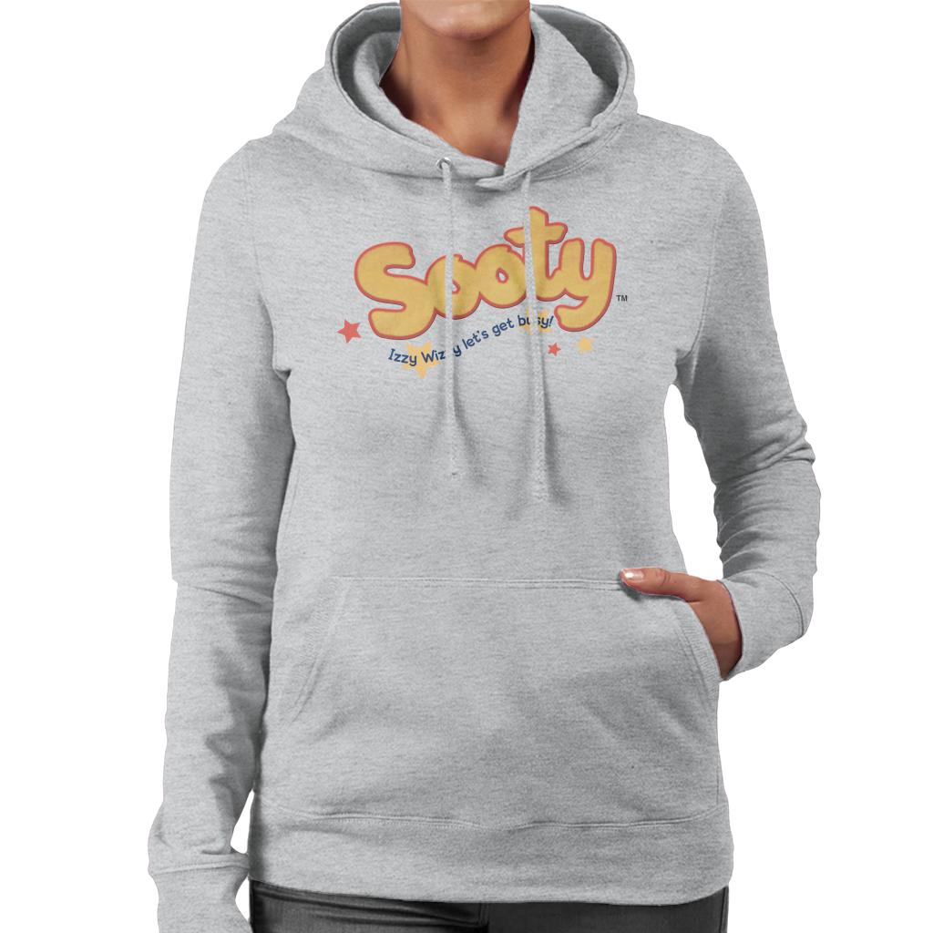 Sooty Text Logo Izzy Wizzy Women's Hooded Sweatshirt-ALL + EVERY