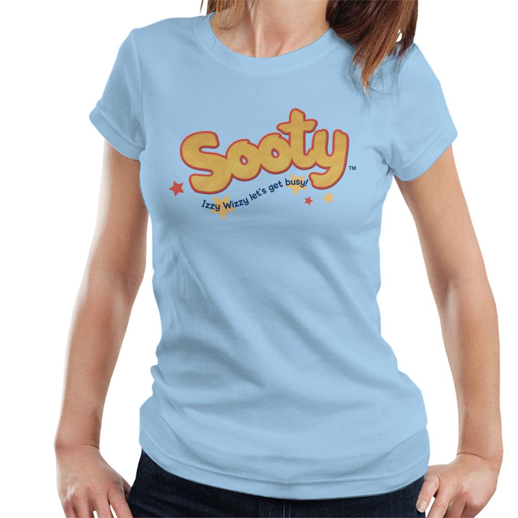 Sooty Text Logo Izzy Wizzy Women's T-Shirt-ALL + EVERY