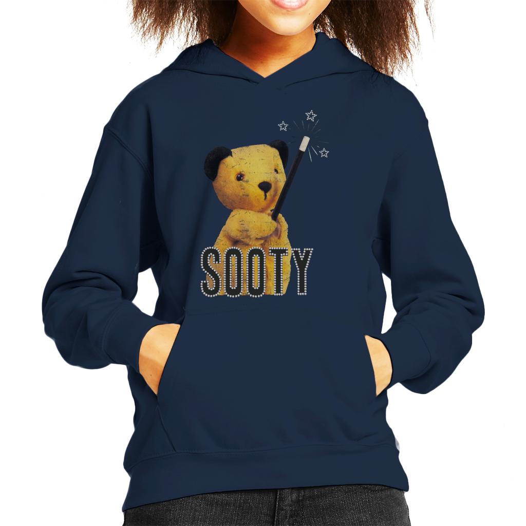 Sooty Retro Magic Wand Kids Hooded Sweatshirt-ALL + EVERY