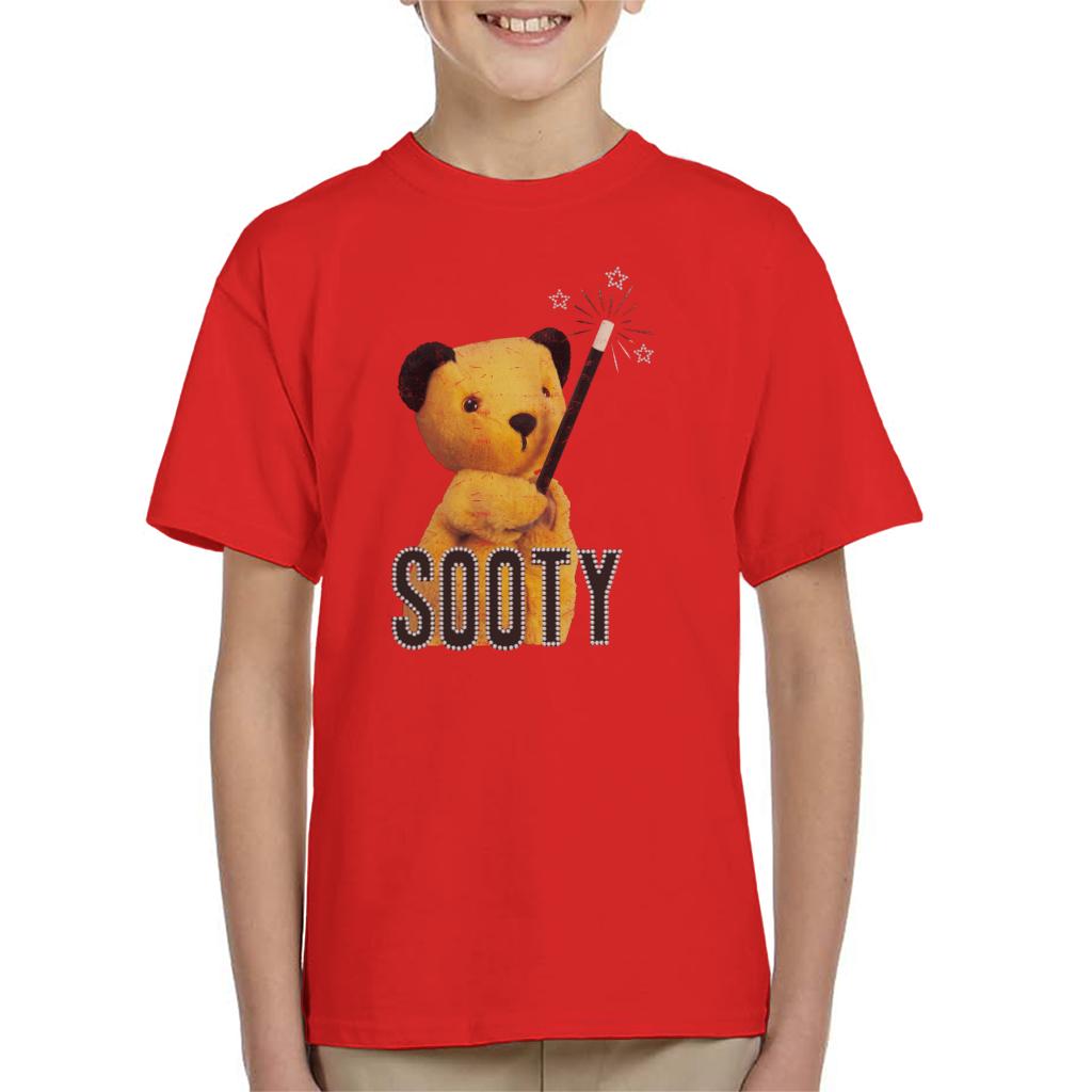 Sooty Retro Magic Wand Kids T-Shirt-ALL + EVERY