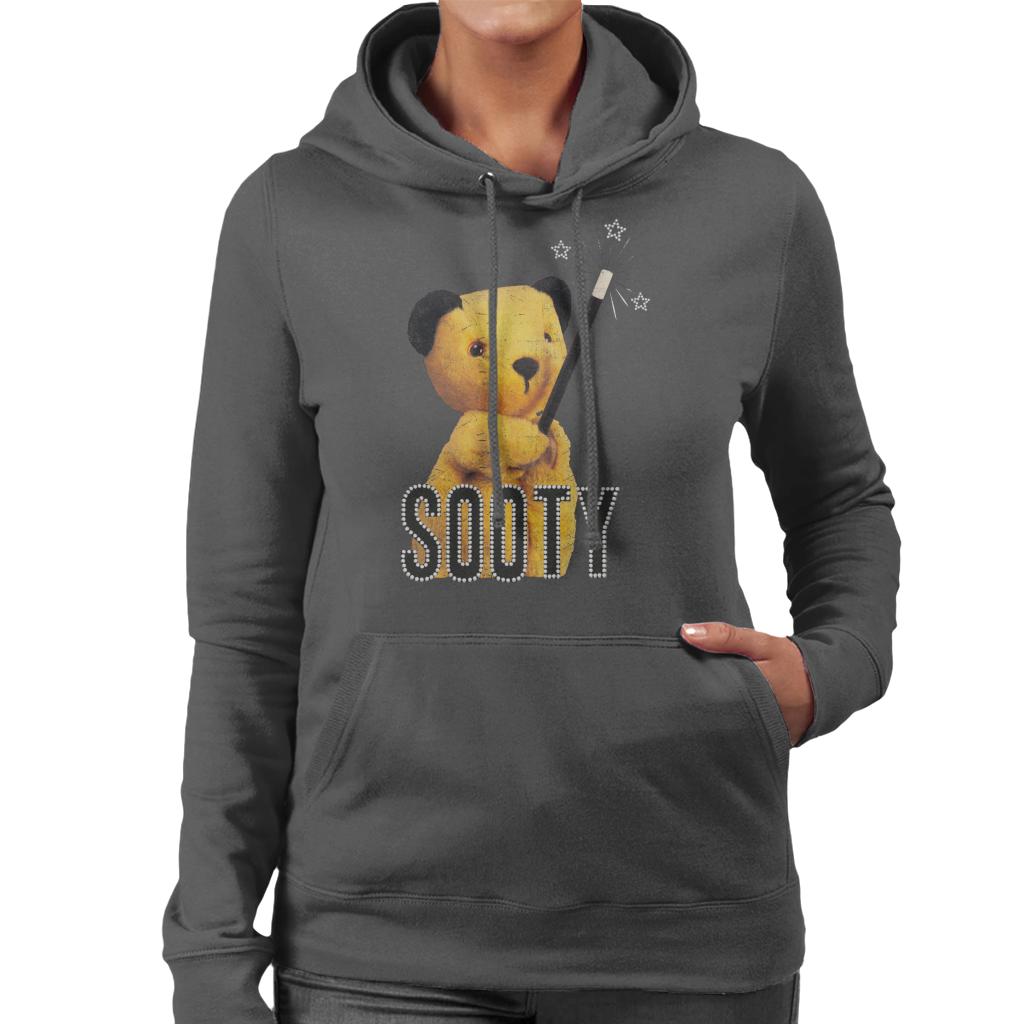 Sooty Retro Magic Wand Women's Hooded Sweatshirt-ALL + EVERY