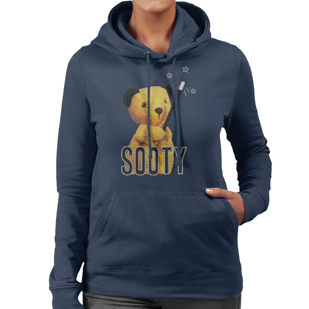 Sooty Retro Magic Wand Women's Hooded Sweatshirt-ALL + EVERY