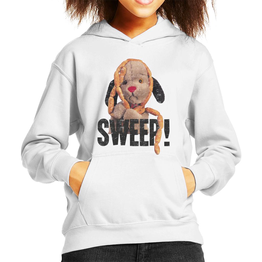 Sooty Sausages Sweep Distressed Kids Hooded Sweatshirt-ALL + EVERY