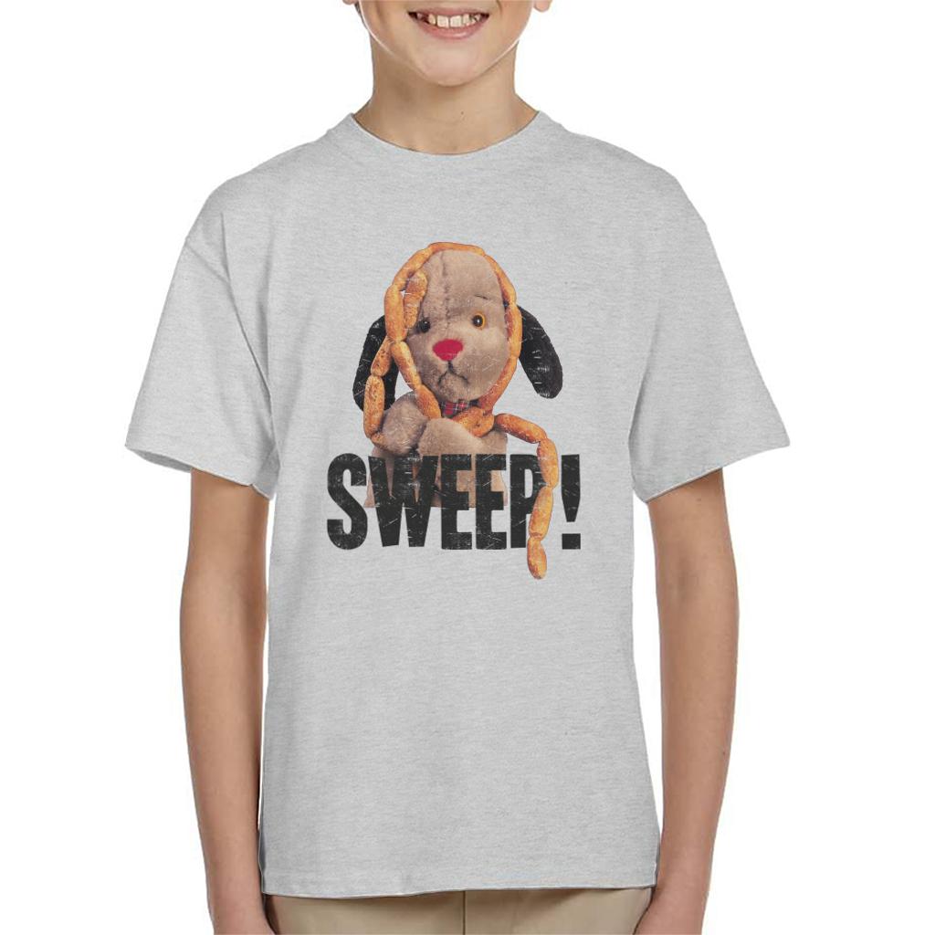 Sooty Sausages Sweep Distressed Kids T-Shirt-ALL + EVERY