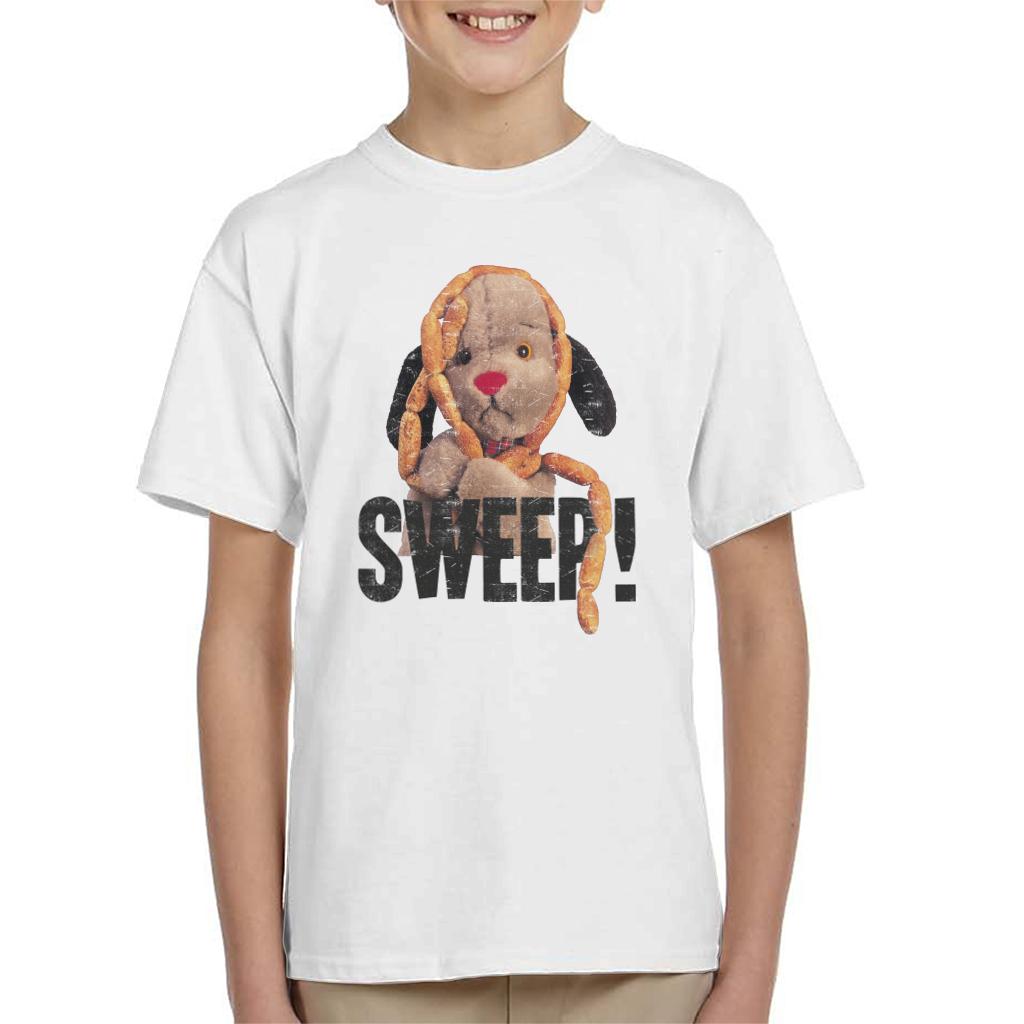 Sooty Sausages Sweep Distressed Kids T-Shirt-ALL + EVERY