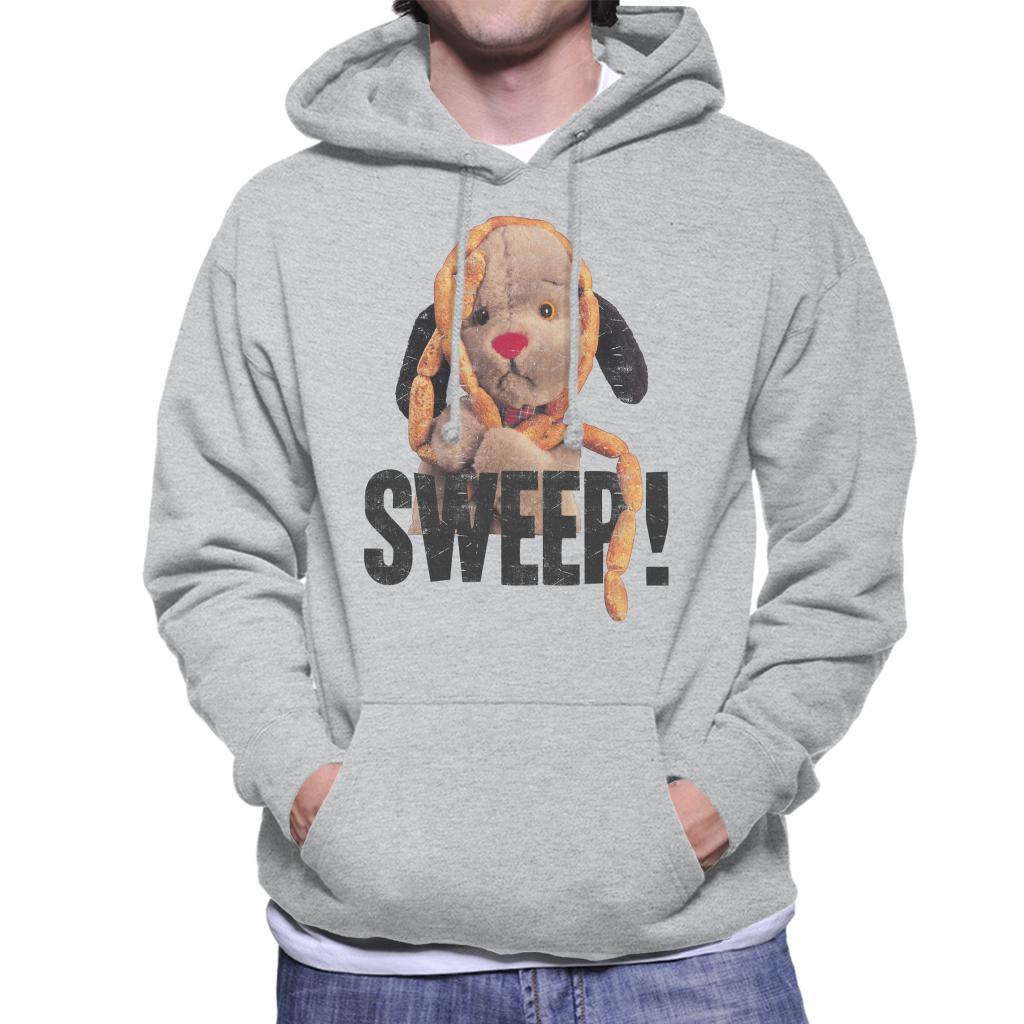 Sooty Sausages Sweep Distressed Men's Hooded Sweatshirt-ALL + EVERY