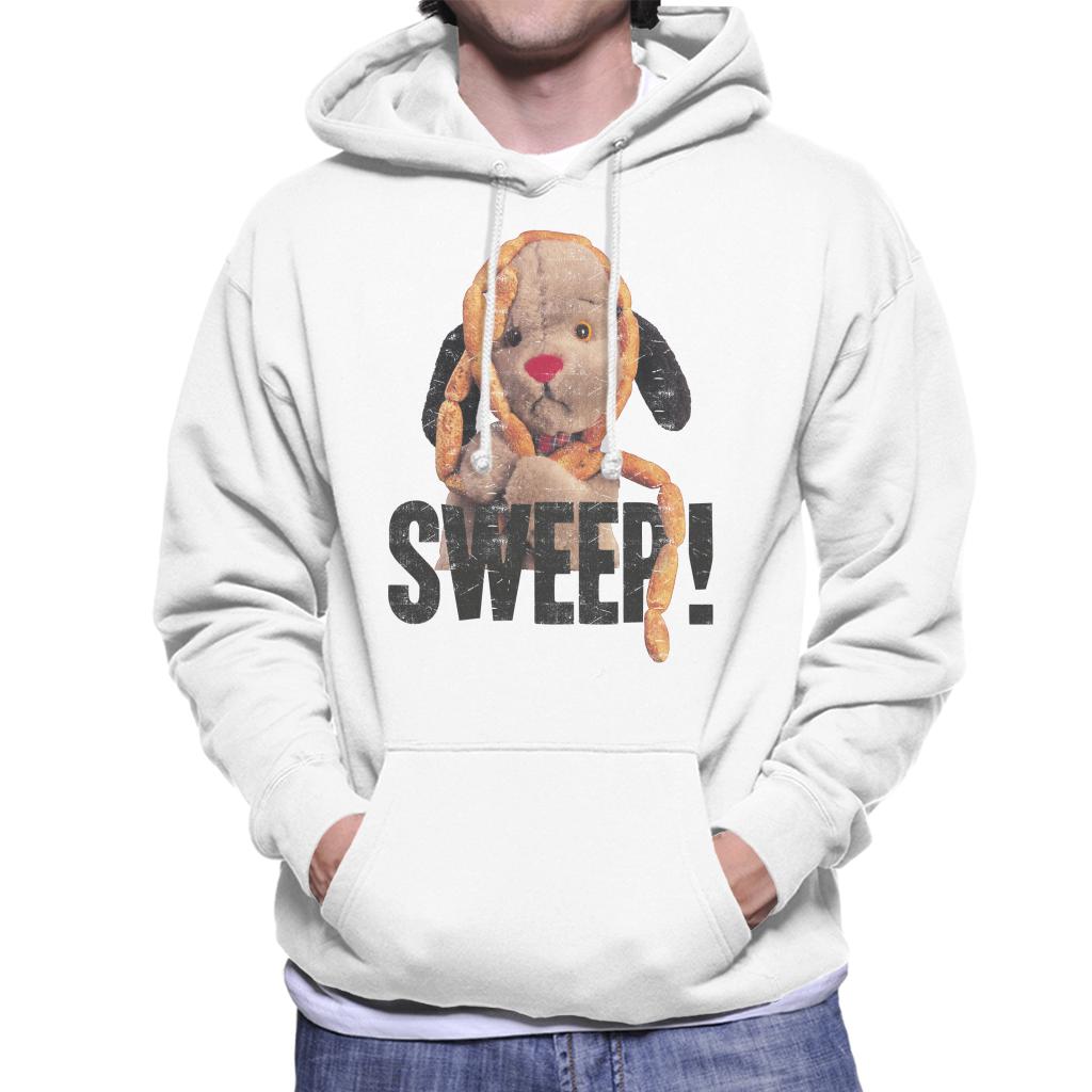 Sooty Sausages Sweep Distressed Men's Hooded Sweatshirt-ALL + EVERY