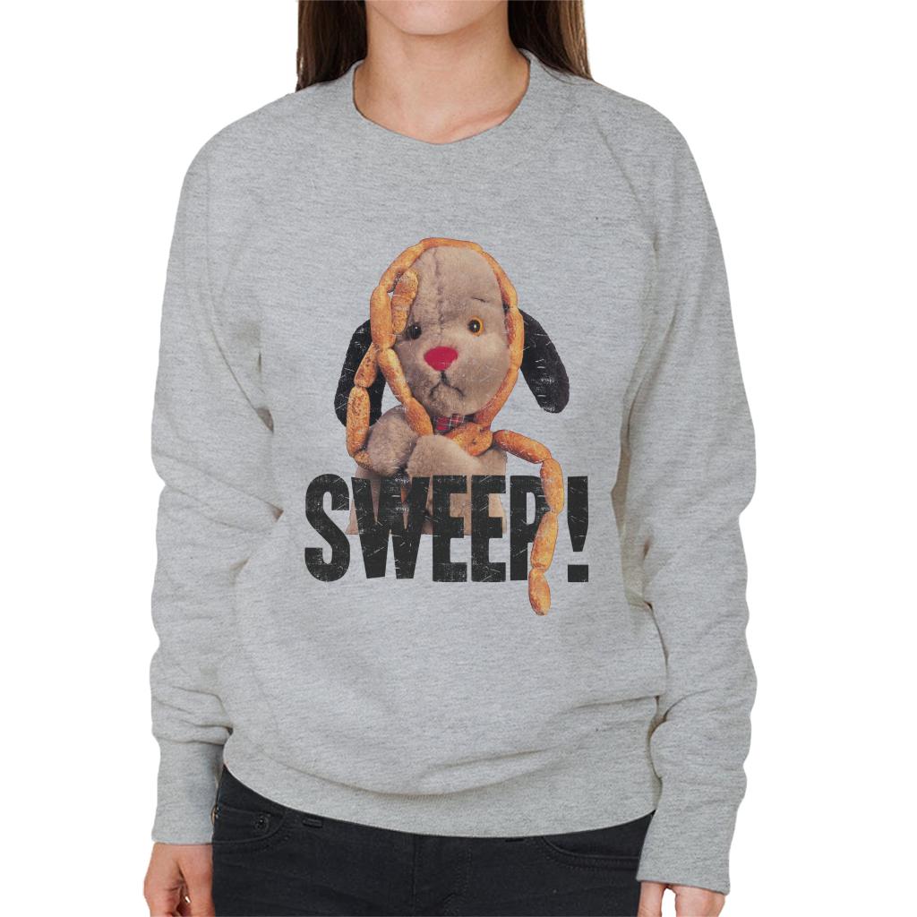 Sooty Sausages Sweep Distressed Women's Sweatshirt-ALL + EVERY