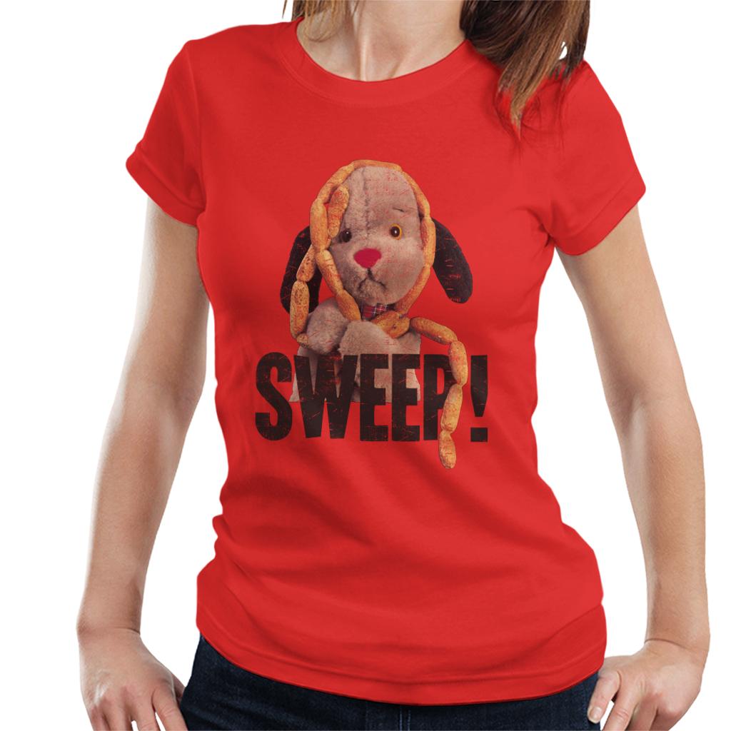 Sooty Sausages Sweep Distressed Women's T-Shirt-ALL + EVERY