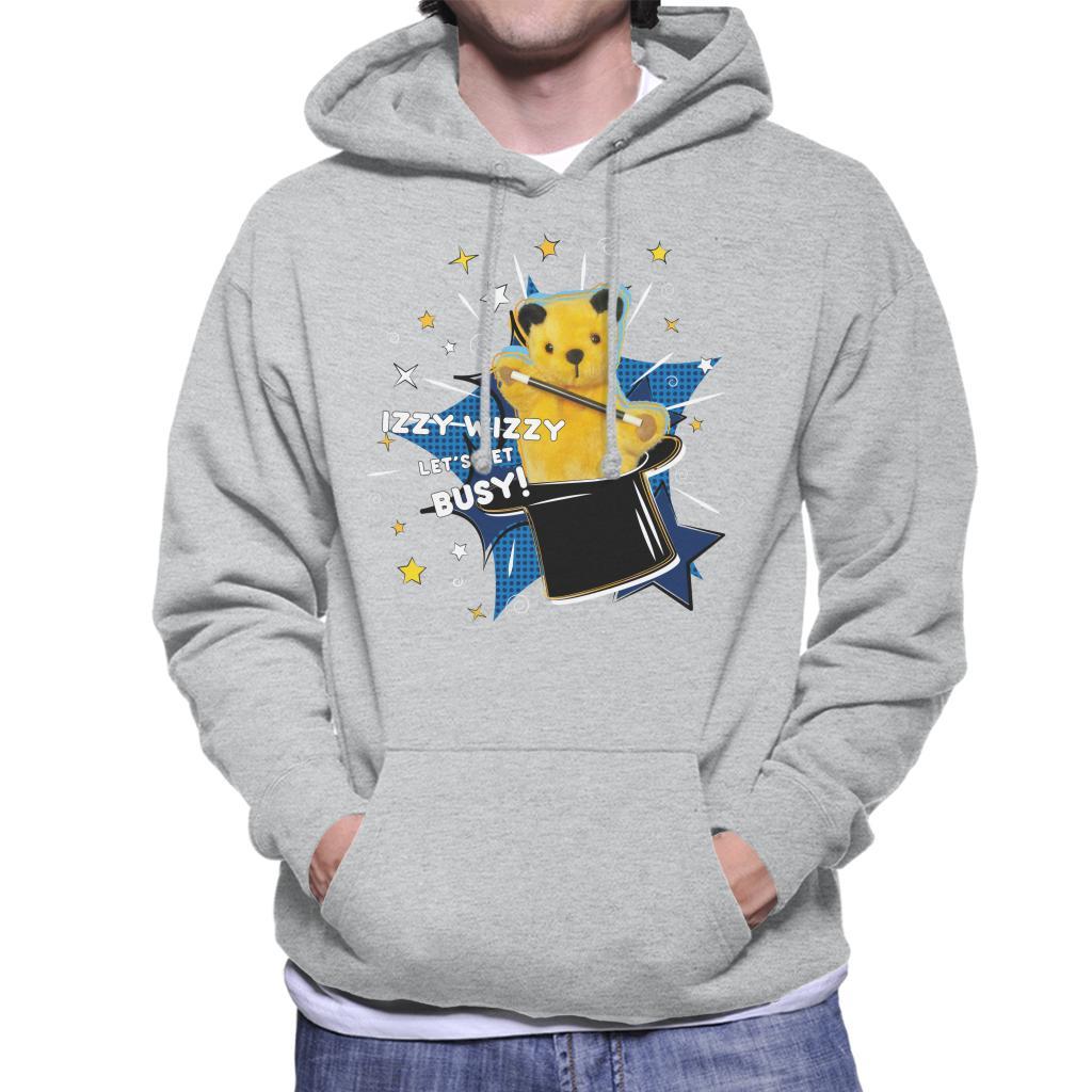 Sooty Top Hat Izzy Wizzy Let's Get Busy Men's Hooded Sweatshirt-ALL + EVERY