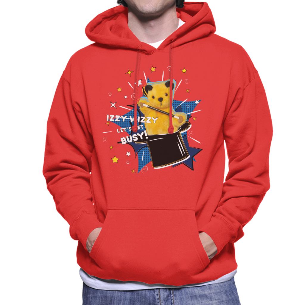 Sooty Top Hat Izzy Wizzy Let's Get Busy Men's Hooded Sweatshirt-ALL + EVERY