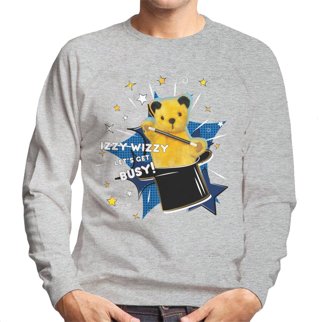 Sooty Top Hat Izzy Wizzy Let's Get Busy Men's Sweatshirt-ALL + EVERY