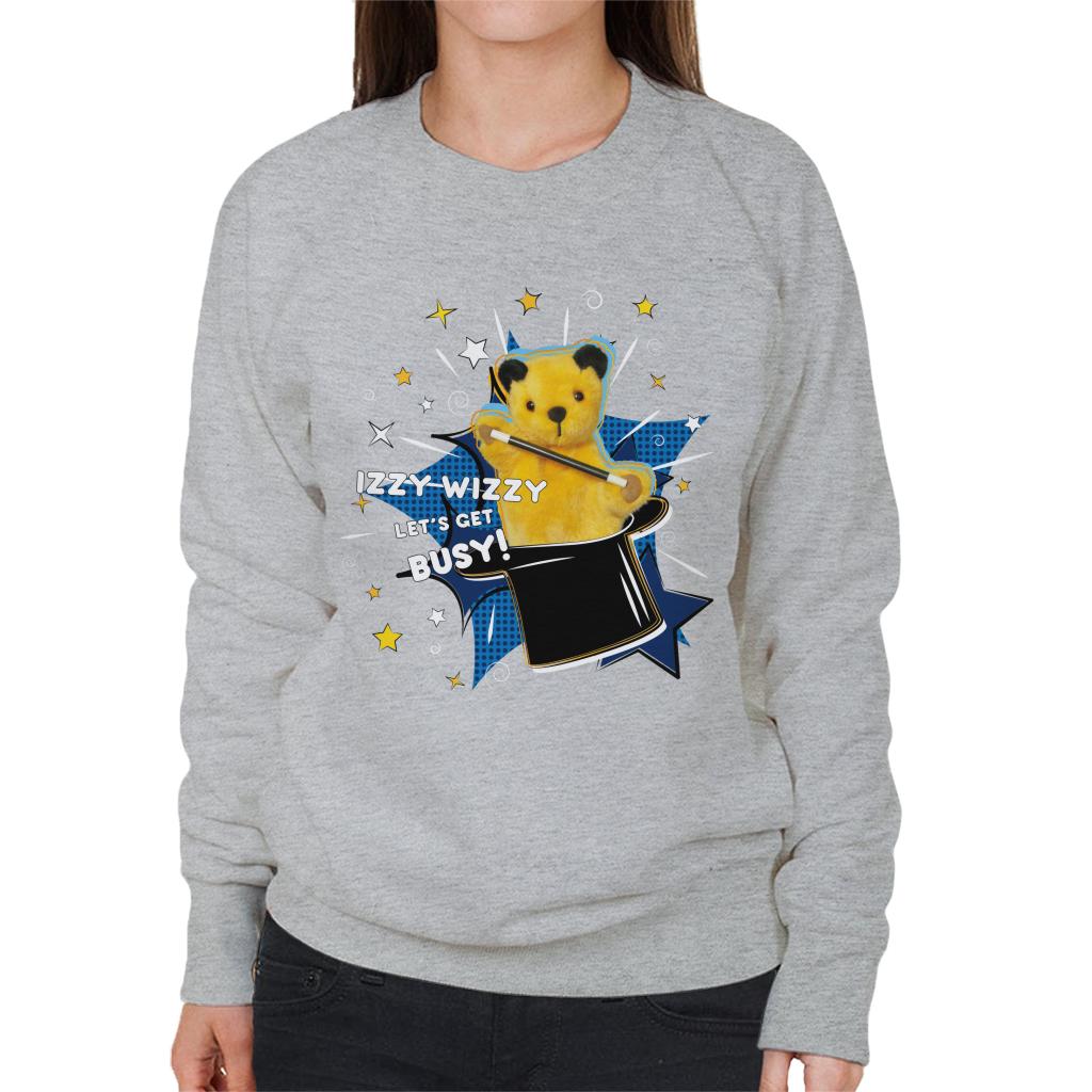 Sooty Top Hat Izzy Wizzy Let's Get Busy Women's Sweatshirt-ALL + EVERY