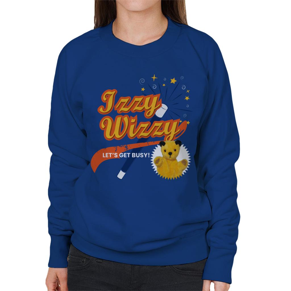 Sooty Magic Wand Izzy Wizzy Let's Get Busy Women's Sweatshirt-ALL + EVERY
