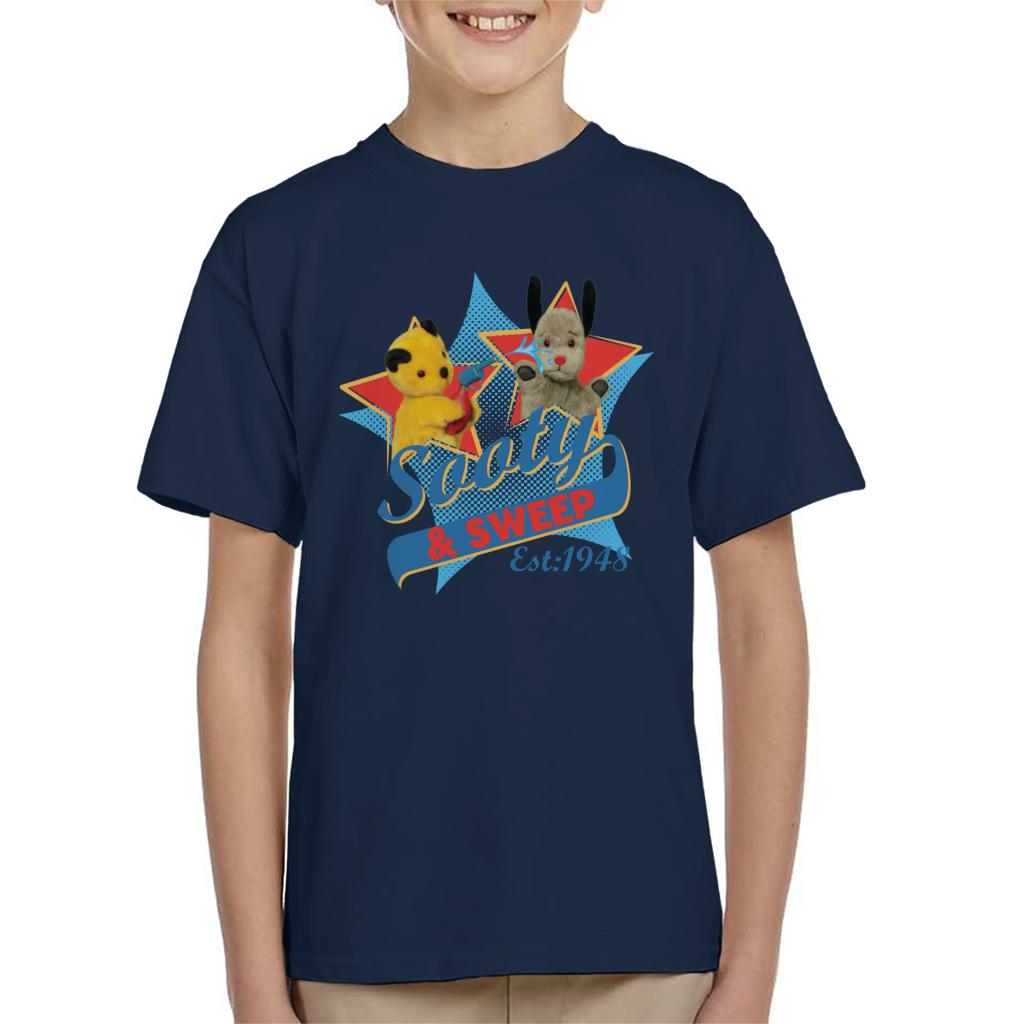 Sooty & Sweep Retro Water Sprayer Kid's T-Shirt-ALL + EVERY