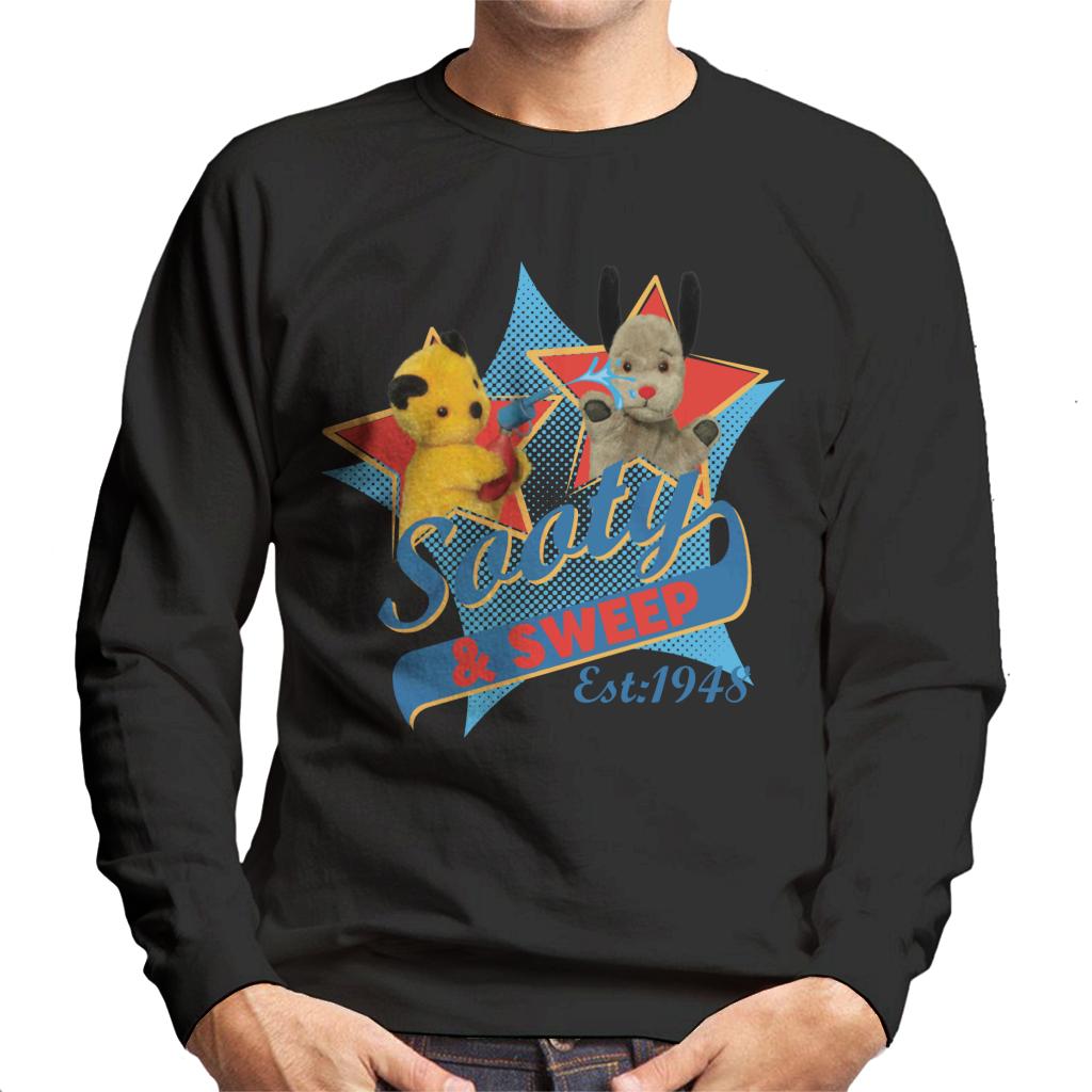 Sooty & Sweep Retro Water Sprayer Men's Sweatshirt-ALL + EVERY