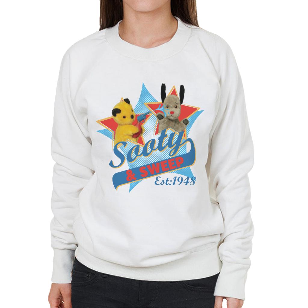 Sooty & Sweep Retro Water Sprayer Women's Sweatshirt-ALL + EVERY