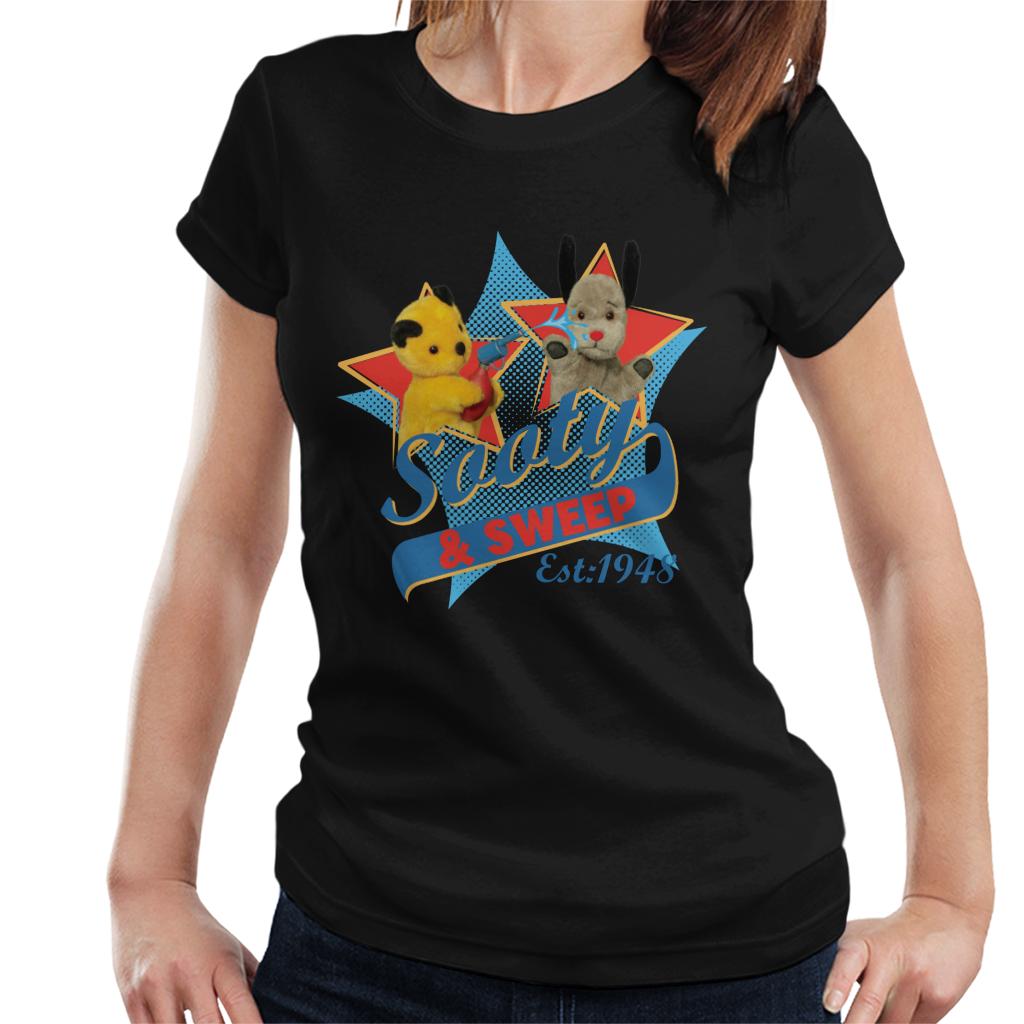 Sooty & Sweep Retro Water Sprayer Women's T-Shirt-ALL + EVERY