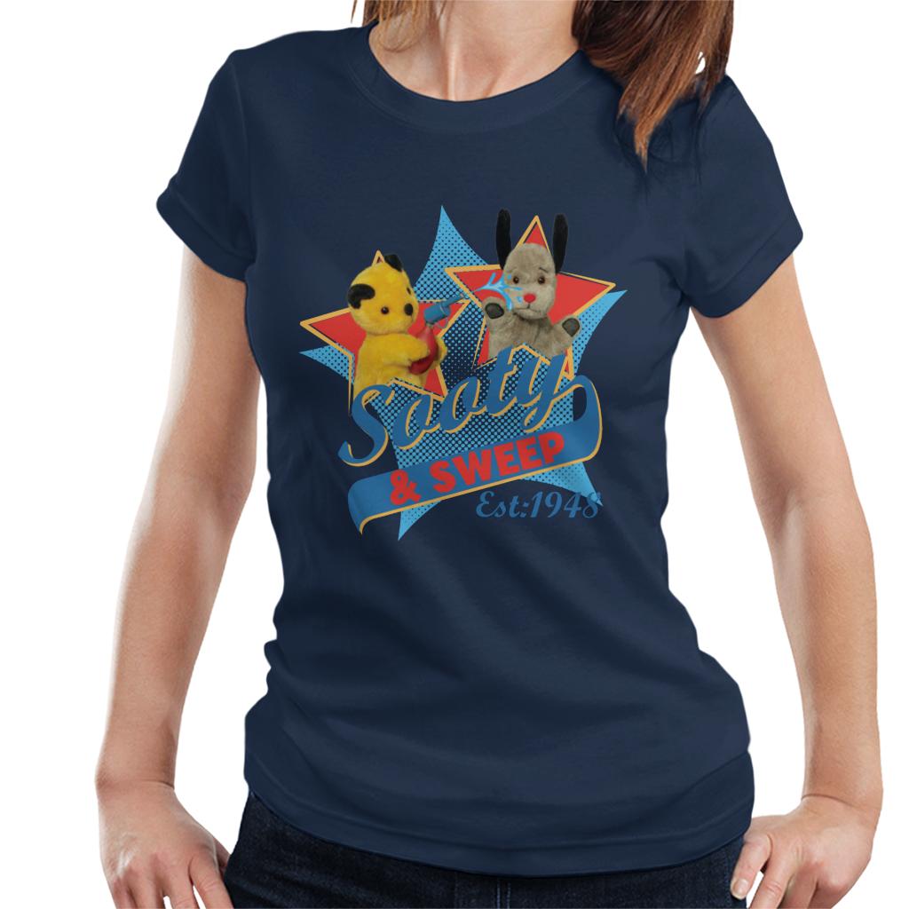 Sooty & Sweep Retro Water Sprayer Women's T-Shirt-ALL + EVERY