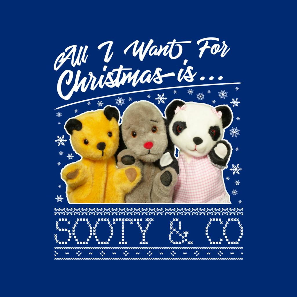 Sooty Christmas All I Want For Christmas Is Sooty And Co Men's T-Shirt-ALL + EVERY