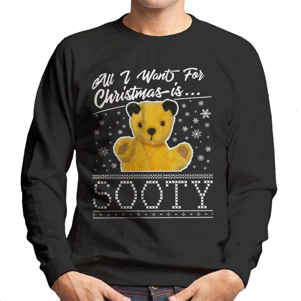 Sooty Christmas All I Want For Christmas Is Sooty Men's Sweatshirt-ALL + EVERY