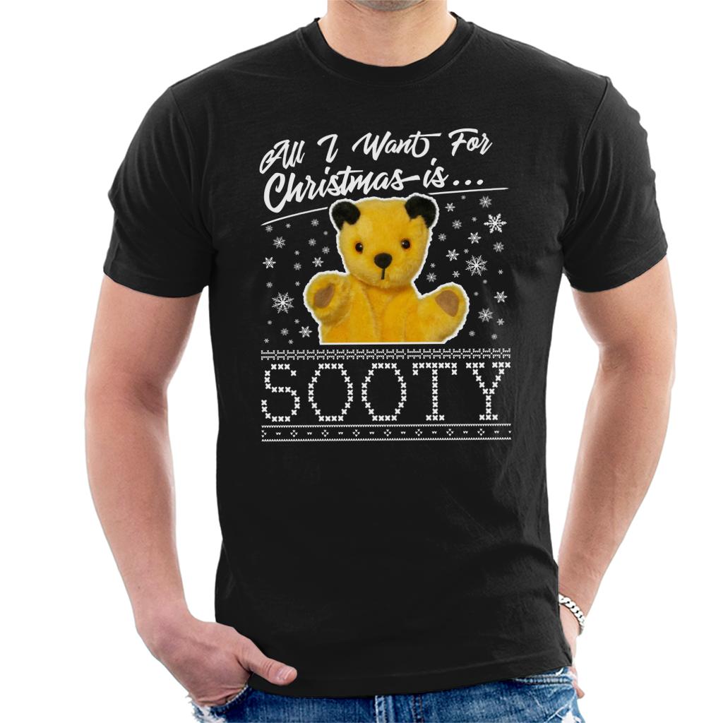 Sooty Christmas All I Want For Christmas Is Sooty Men's T-Shirt-ALL + EVERY