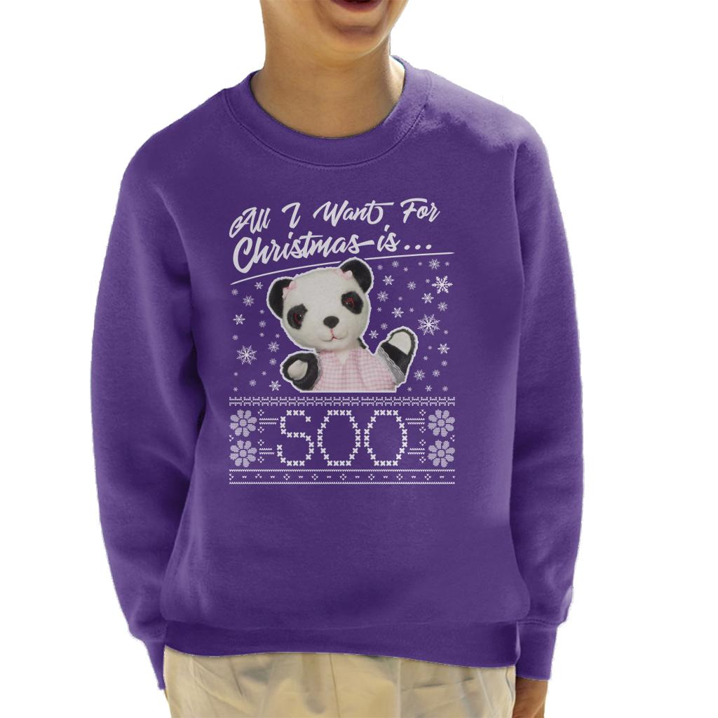 Sooty Christmas All I Want For Christmas Is Soo Kids Sweatshirt-ALL + EVERY