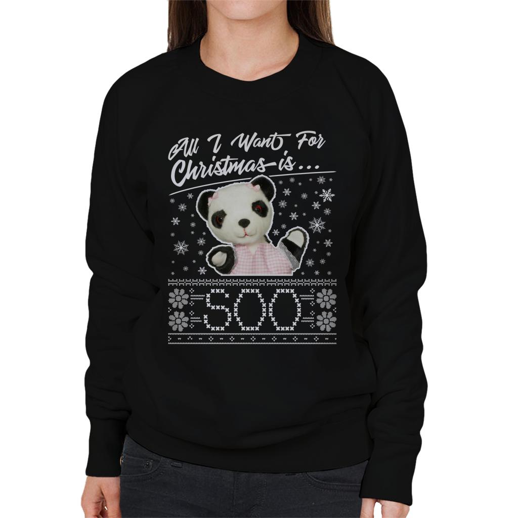 Sooty Christmas All I Want For Christmas Is Soo Women's Sweatshirt-ALL + EVERY