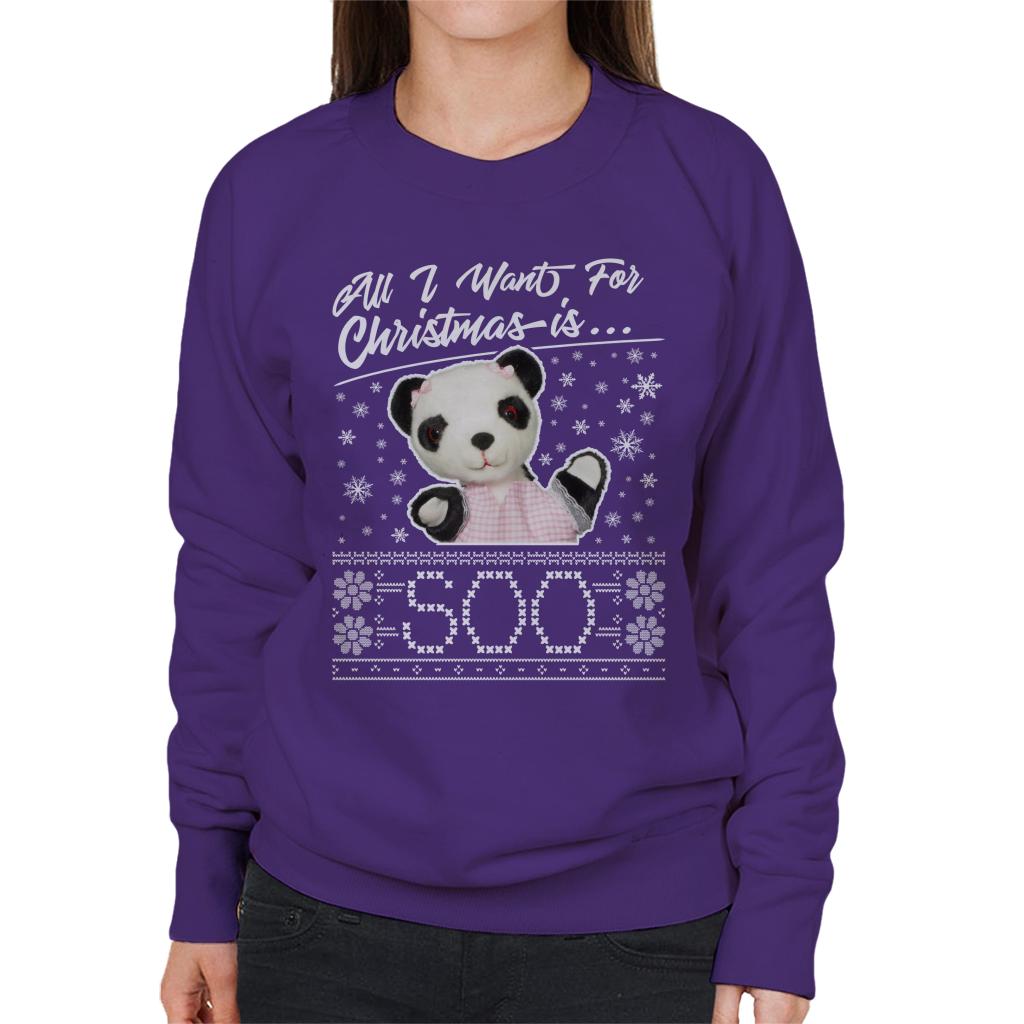 Sooty Christmas All I Want For Christmas Is Soo Women's Sweatshirt-ALL + EVERY