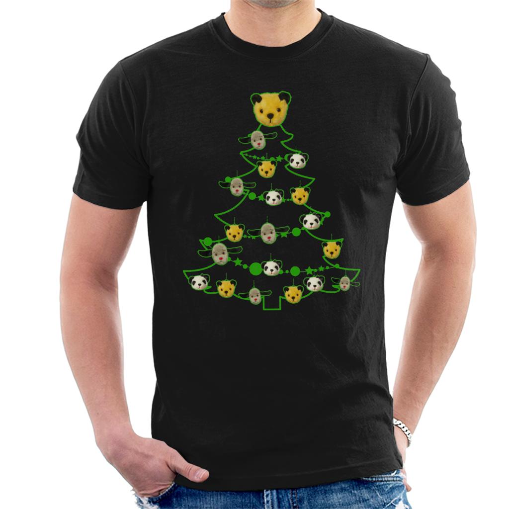 Sooty Christmas Tree Green Silhouette Men's T-Shirt-ALL + EVERY