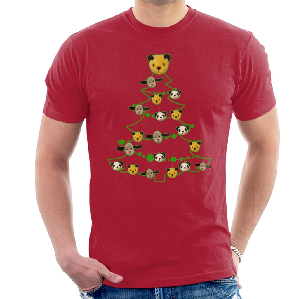 Sooty Christmas Tree Green Silhouette Men's T-Shirt-ALL + EVERY