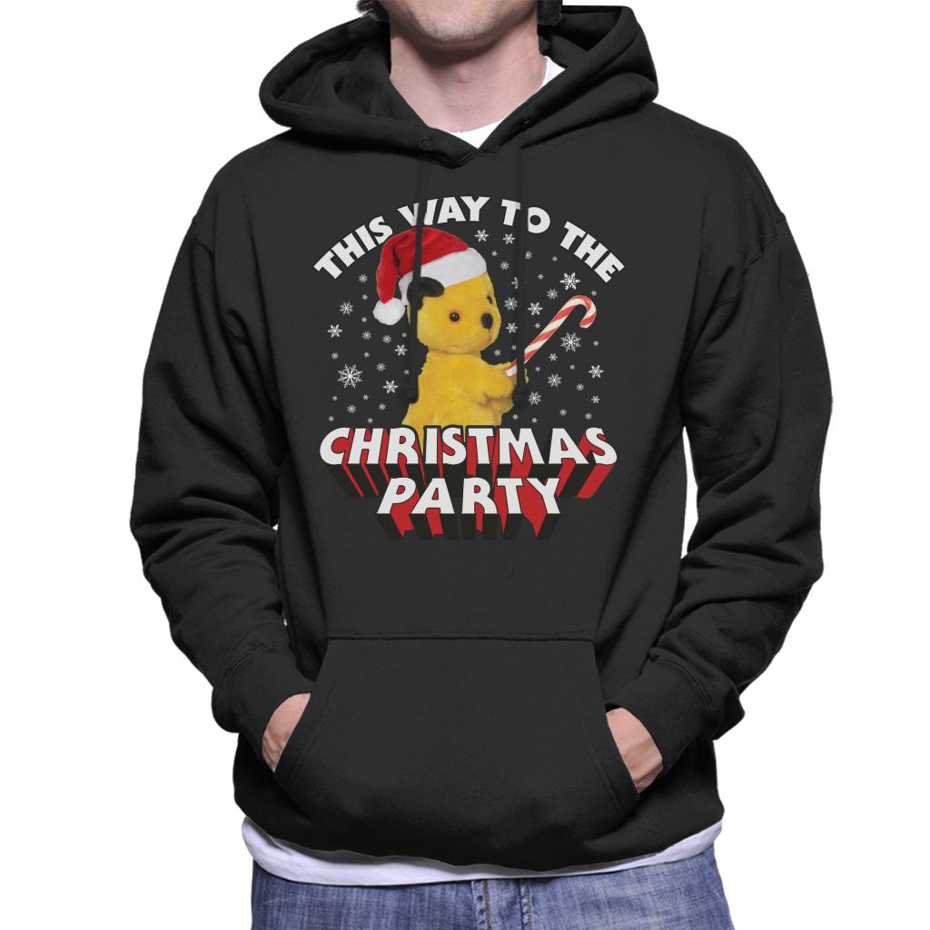 Sooty Christmas This Way To The Christmas Party Men's Hooded Sweatshirt-ALL + EVERY