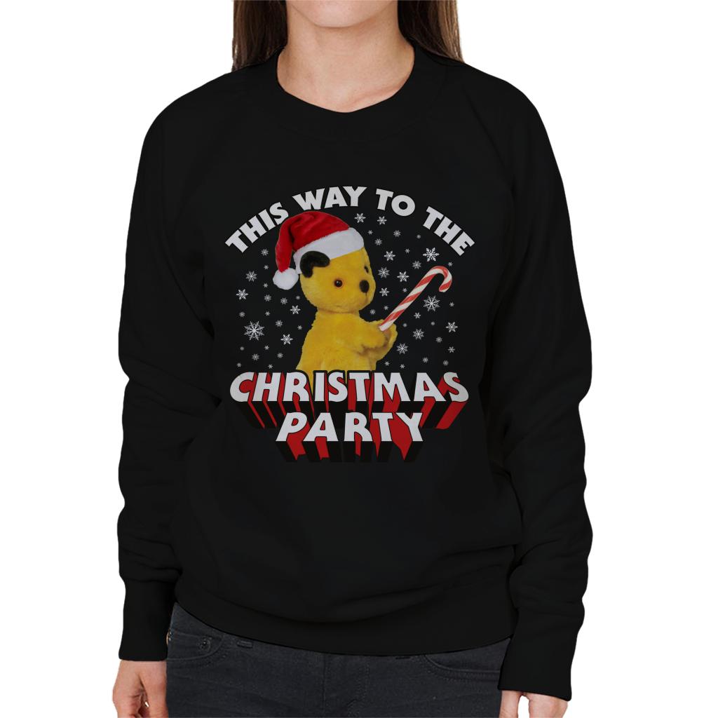 Sooty Christmas This Way To The Christmas Party Women's Sweatshirt-ALL + EVERY