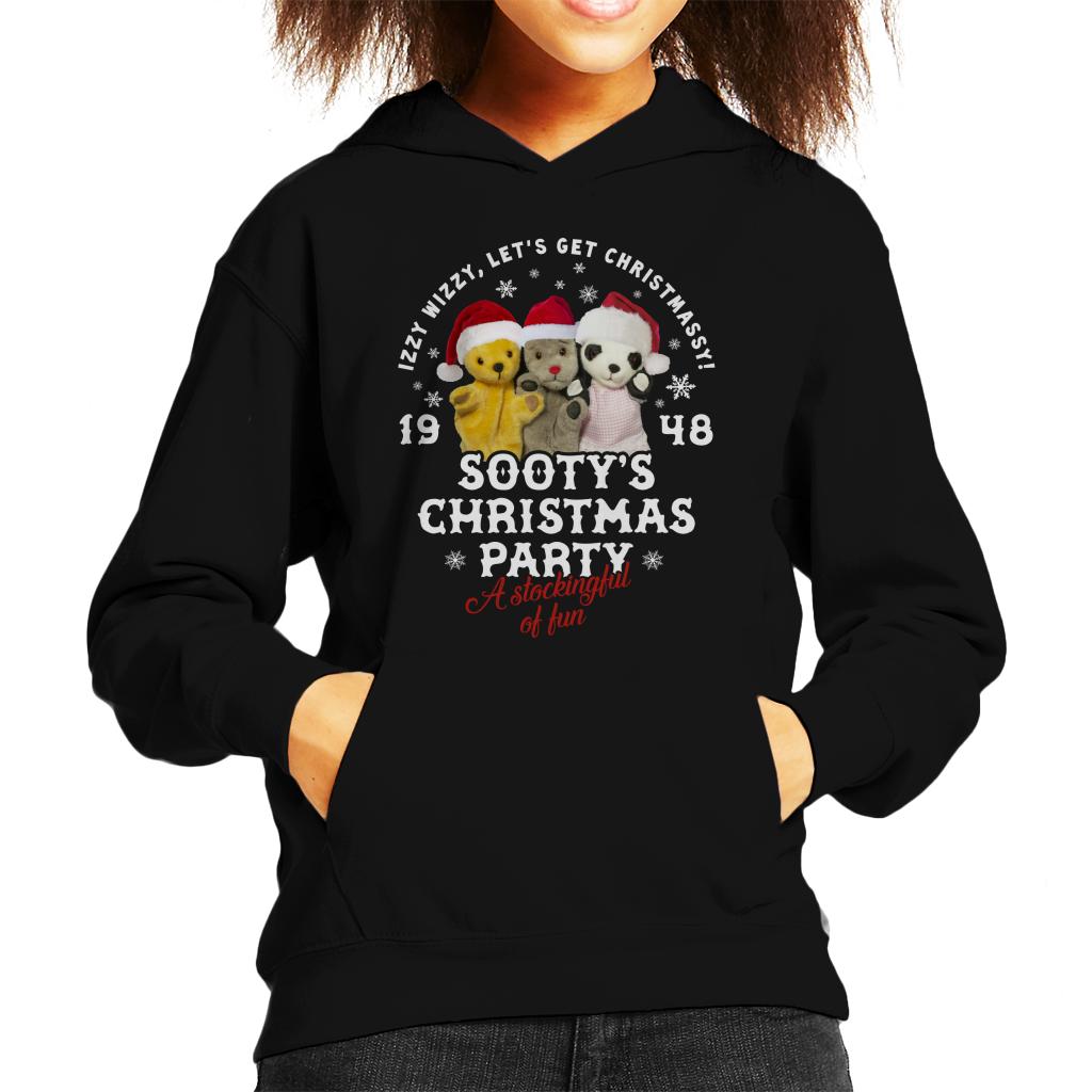 Sooty Christmas A Stockingful Of Fun Kids Hooded Sweatshirt-ALL + EVERY