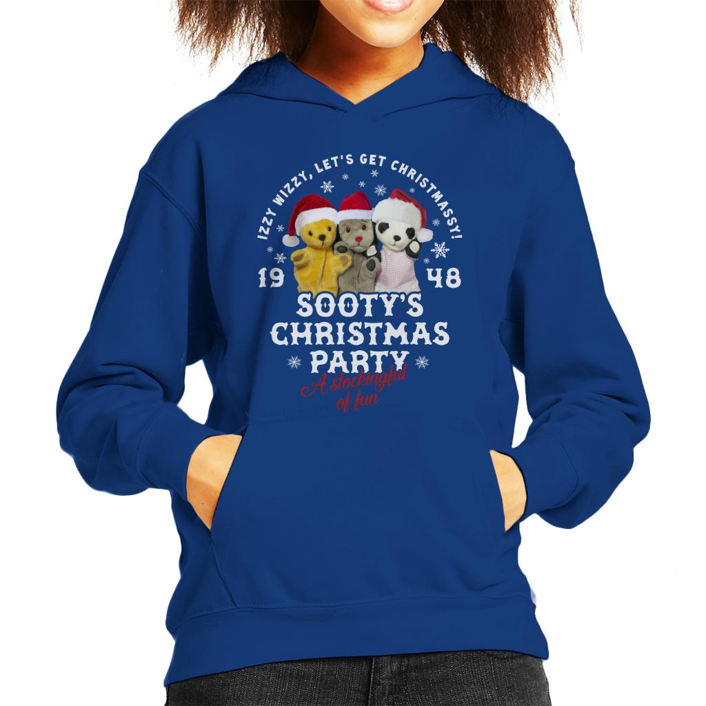 Sooty Christmas A Stockingful Of Fun Kids Hooded Sweatshirt-ALL + EVERY