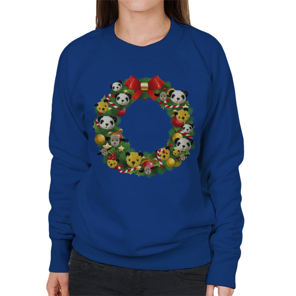 Sooty Christmas Wreath Women's Sweatshirt-ALL + EVERY