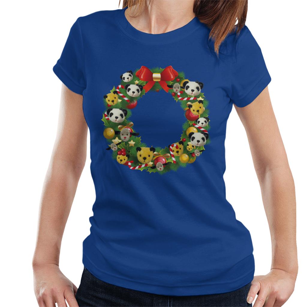 Sooty Christmas Wreath Women's T-Shirt-ALL + EVERY