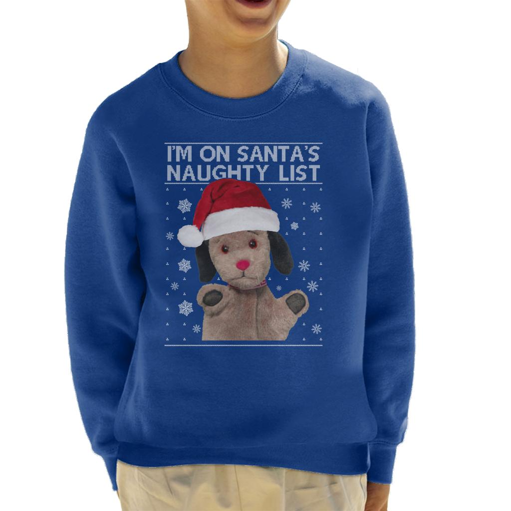 Sooty Christmas Sweep Im On Santas Naughty List Kids Sweatshirt-ALL + EVERY