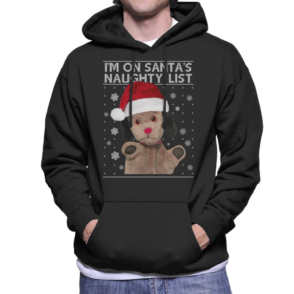 Sooty Christmas Sweep Im On Santas Naughty List Men's Hooded Sweatshirt-ALL + EVERY