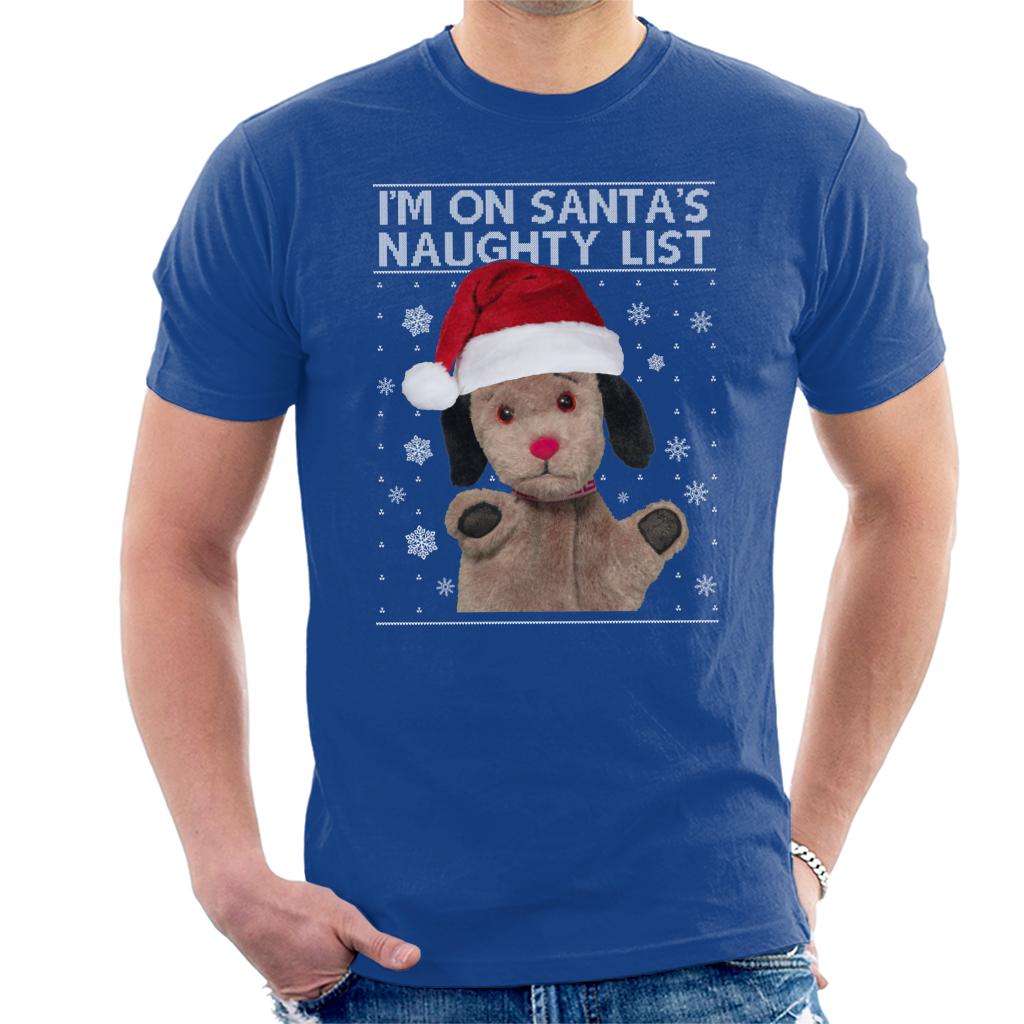 Sooty Christmas Sweep Im On Santas Naughty List Men's T-Shirt-ALL + EVERY