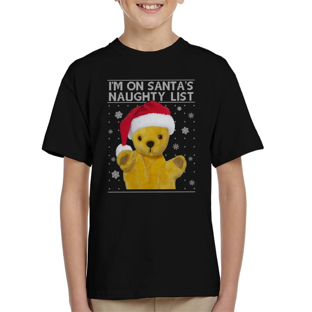 Sooty Christmas Im On Santas Naughty List Kids T-Shirt-ALL + EVERY