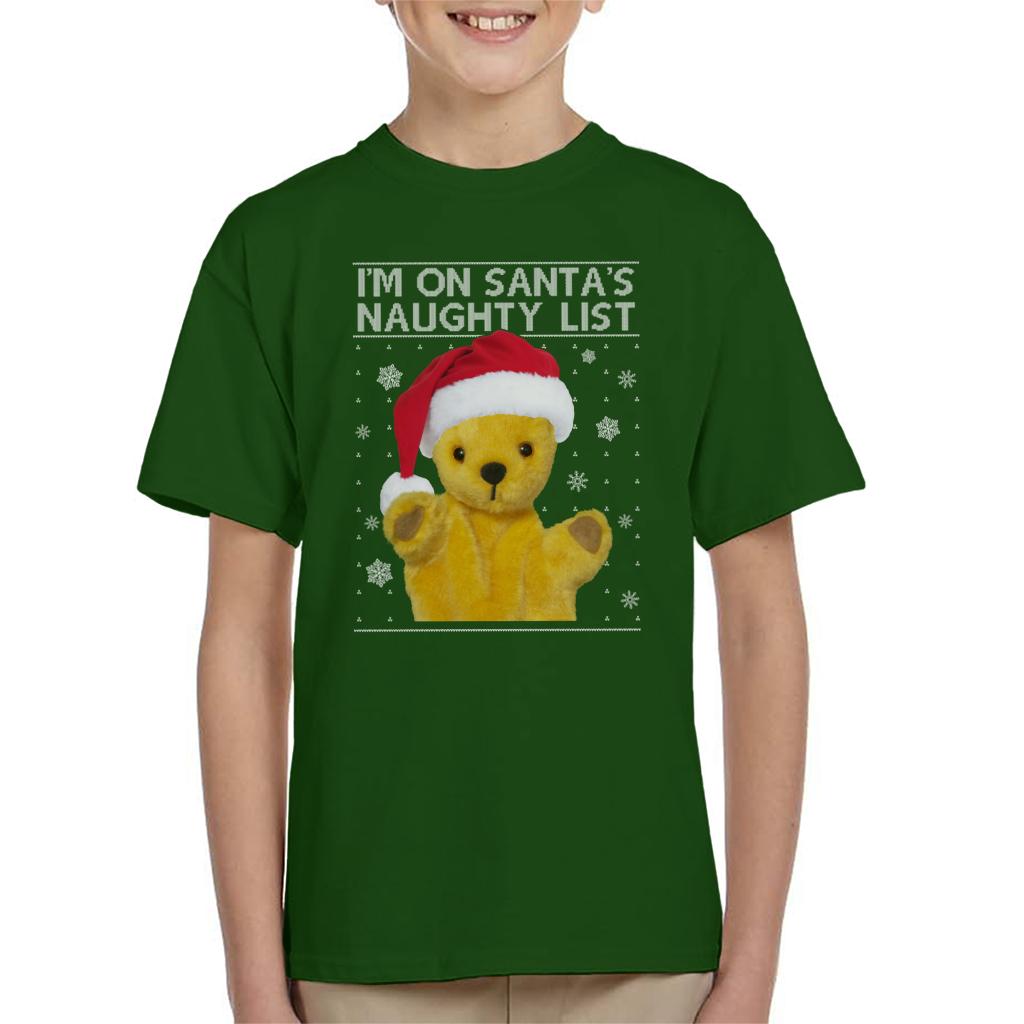 Sooty Christmas Im On Santas Naughty List Kids T-Shirt-ALL + EVERY