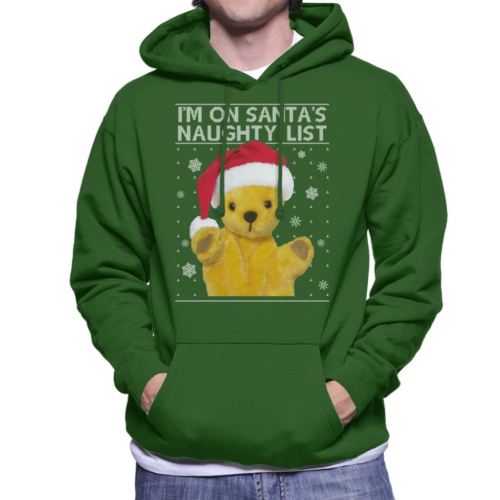 Sooty Christmas Im On Santas Naughty List Men's Hooded Sweatshirt-ALL + EVERY