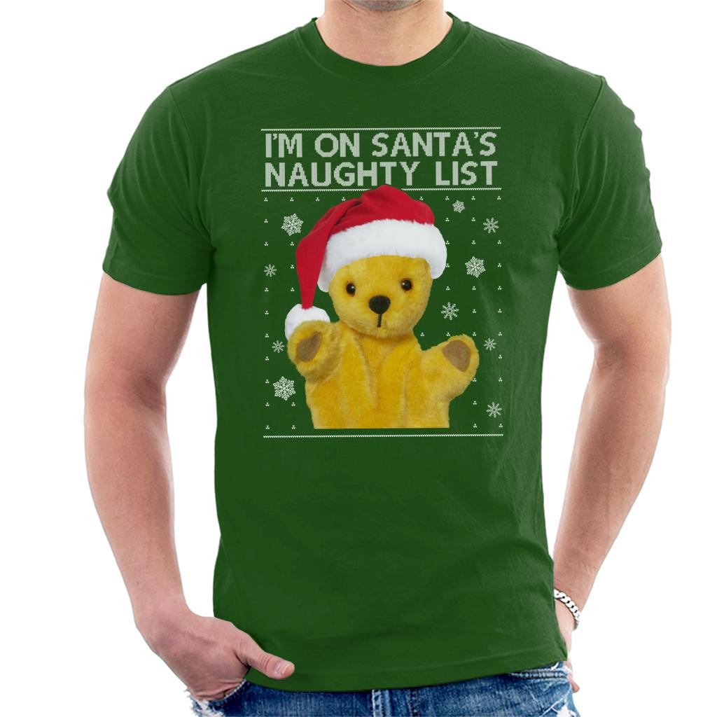 Sooty Christmas Im On Santas Naughty List Men's T-Shirt-ALL + EVERY