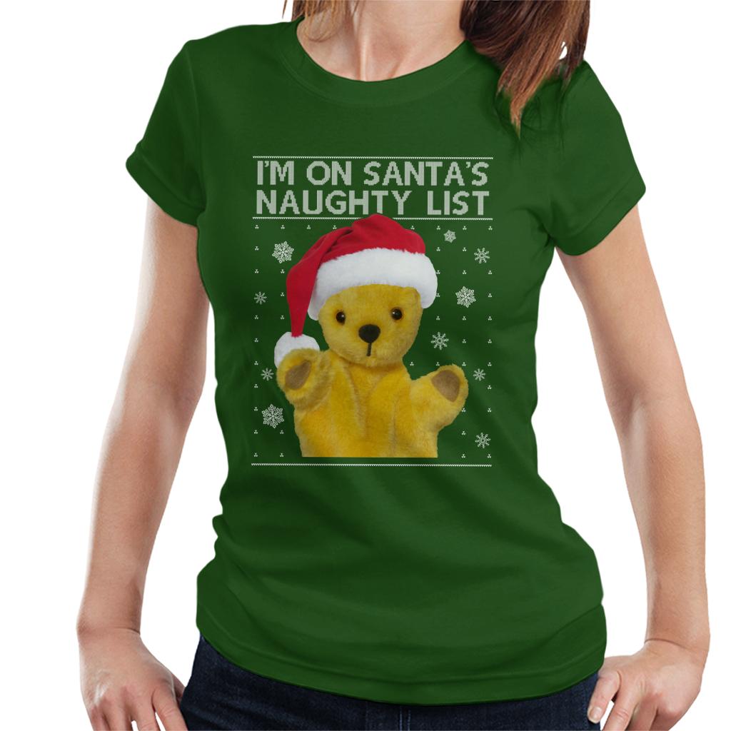 Sooty Christmas Im On Santas Naughty List Women's T-Shirt-ALL + EVERY