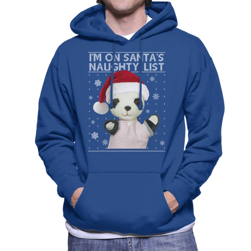 Sooty Christmas Soo Im On Santas Naughty List Men's Hooded Sweatshirt-ALL + EVERY