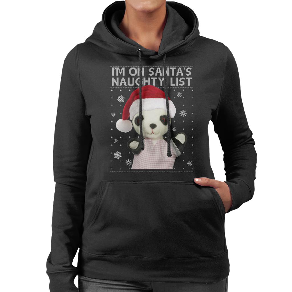 Sooty Christmas Soo Im On Santas Naughty List Women's Hooded Sweatshirt-ALL + EVERY